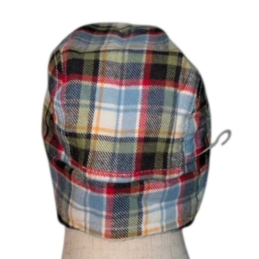 NEW Gymboree Plaid Chin Strap Sherpa Fleece Lined Winter Ear Cover Trapper Hat